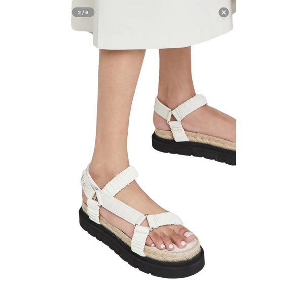 3.1 Phillip Lim Shoes - 3.1 PHILLIP LIM Noa White Espadrille Platform Strappy Sandal Size EU 41 US 10